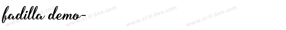 fadilla demo字体转换